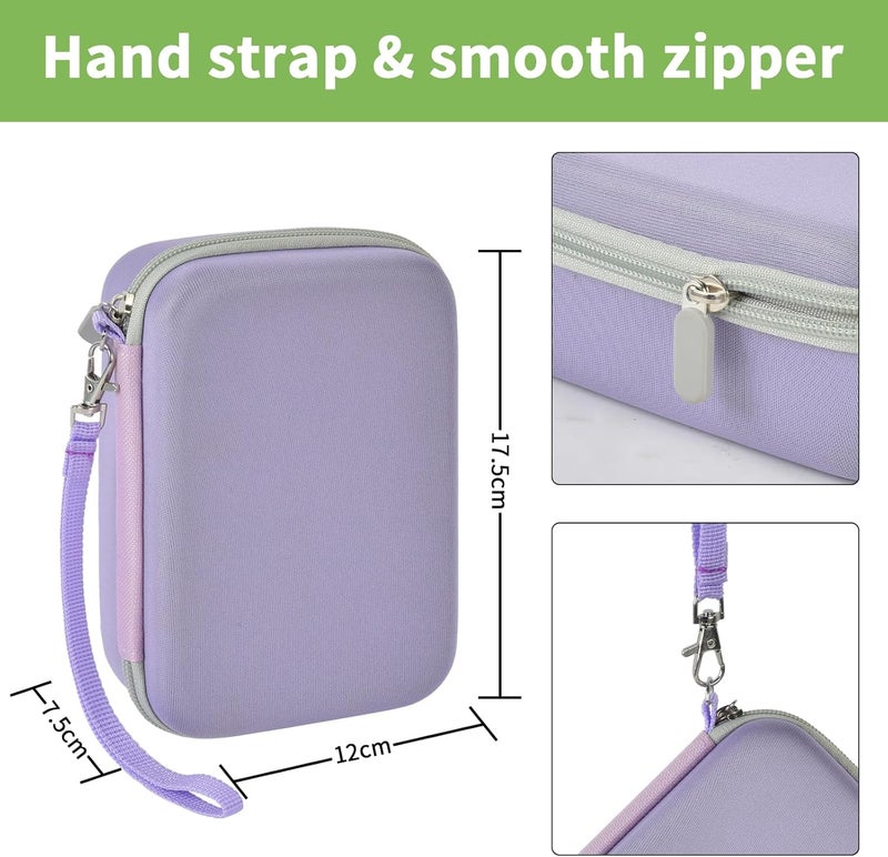 ALKOO USB Flash Drive Case, SD Card & Memory Stick & Thumb Drives Pouch for SanDisk, for Samsung, Hard Shell Protective Storage Organizer - for IT Admins, Photographers & Film Crews - Box Only- (Purple) - Image 5